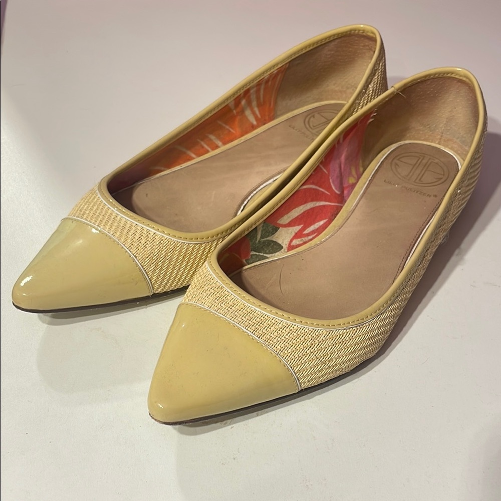 Lilly Pulitzer Cream Textured Ballet Flats